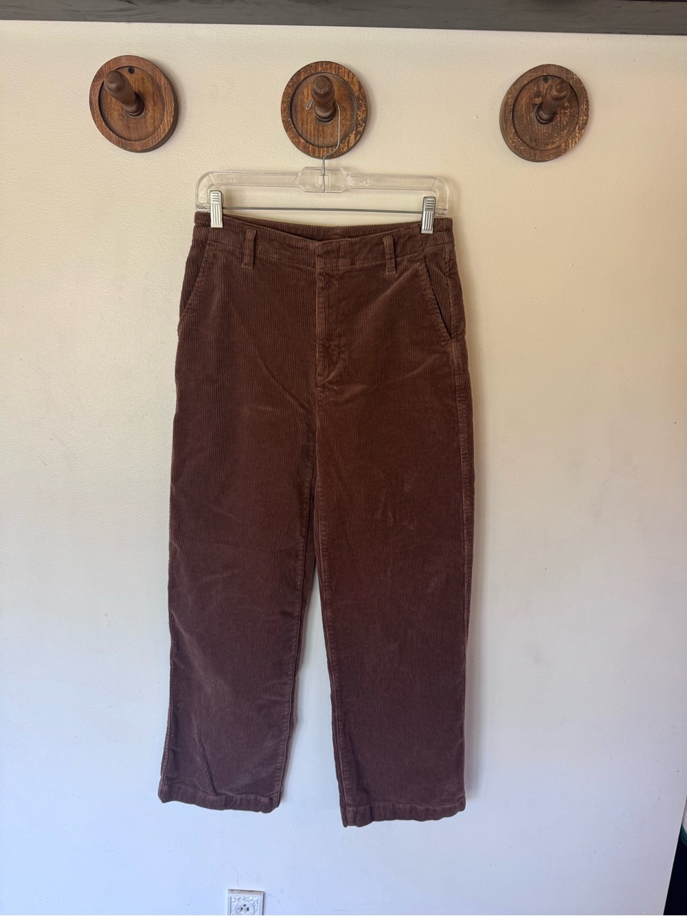 GAP Brown high rise wide leg Corduroy pants size 2